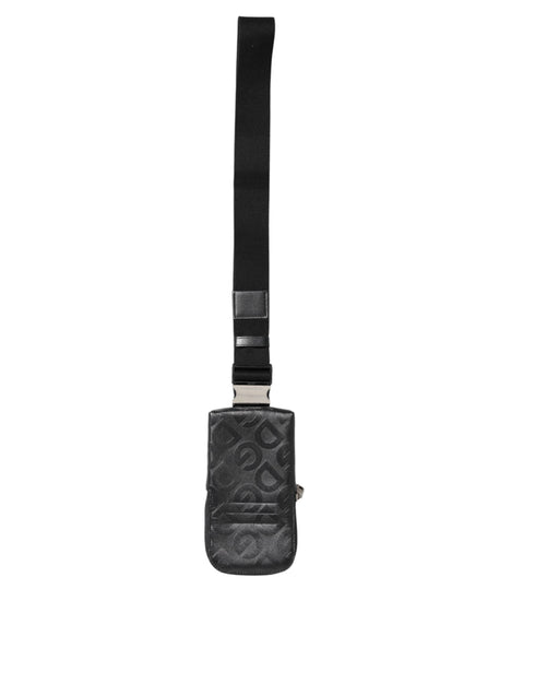 Dolce & Gabbana Gray DG Logo Mania Purse Phone Belt Waist Men Borse Bag